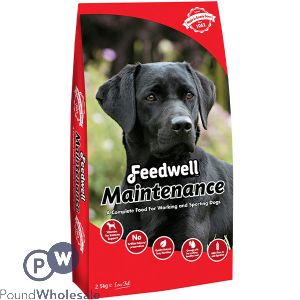 Feedwell Maintenance Low Fat Natural Kibble Dog Food 2.5kg EXPIRED