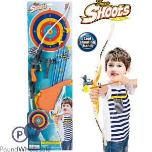 SUPER ARCHERY PLAY SET WITH DARTS, HOLSTER AND TARGET BOARD