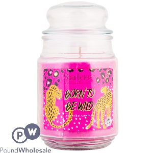 STARLYTES BORN TO BE WILD SCENTED JAR CANDLE 18OZ