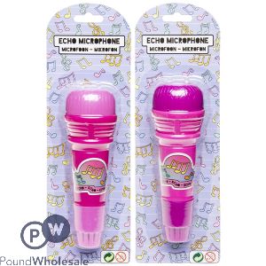 Kids Pink Echo Microphone Toy Assorted Colours