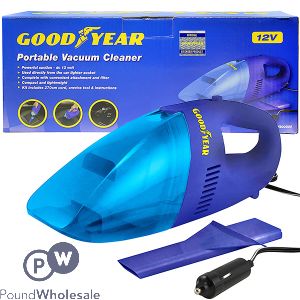 GOODYEAR PORTABLE CAR VACUUM CLEANER 12V 