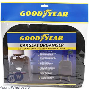 Goodyear Back Car Seat Organiser Storage Bag