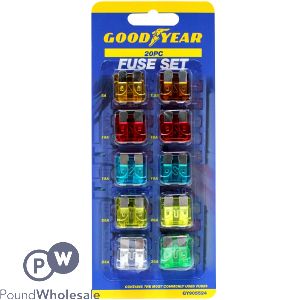 Goodyear Car Fuse Set 20pc