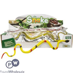 Snake Animal Toy 40cm Cdu Assorted