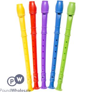 Pp Musical Instrument Recorder 30cm Assorted Colours