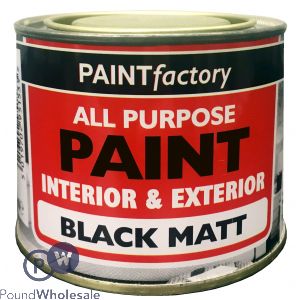 Paint Factory All Purpose Black Matt 170ml