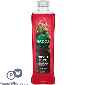 Radox Muscle Therapy Black Pepper & Ginseng Scent Bath Soak 500ml