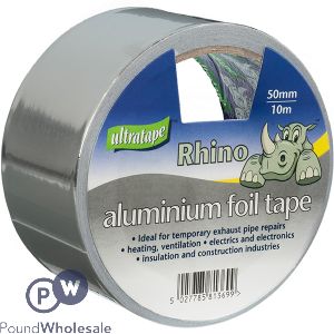 ULTRATAPE RHINO ALUMINIUM FOIL TAPE 50MM X 10M