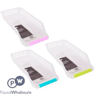 Fridge Freezer Storage Bin Assorted Colours 30 X 13cm