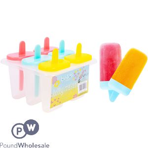 BELLO ASSORTED COLOUR 6-SECTION ICE LOLLY MAKER