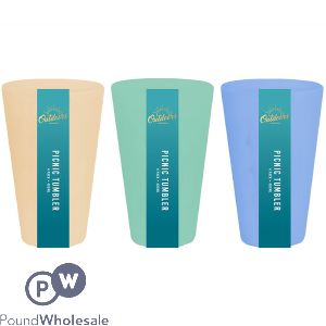 Bello Plastic Picnic Tumbler 14oz 4 Pack Assorted Colours