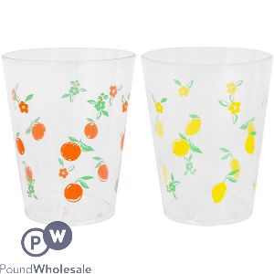 Bello Plastic Fruit Printed Picnic Tumbler Assorted