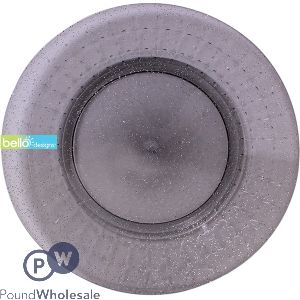 Bello Plastic Grey Glitter Plate 26.5cm