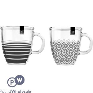 Mad About Mugs Glass Mug 12oz Assorted