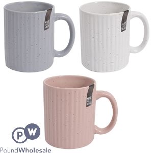 Mad About Mugs Matt Ribbed Speckle Mug 10oz Assorted Colours