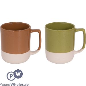 Mad About Mugs Stoneware Dipped Gloss Glaze Mug 340ml Assorted Colours