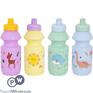 Kids Sports Cap Water Bottle 380ml Assorted