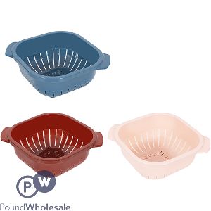 Coco & Gray Square Pp Colander 23cm Assorted Colours