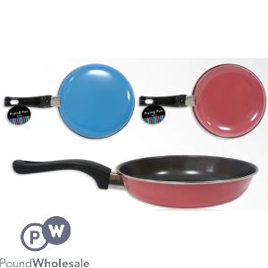 COLOURED NON-STICK GOLDFLON FRYING PAN 20CM