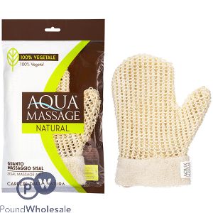 Aqua Natural Cellulose Sisal Massage Mitt