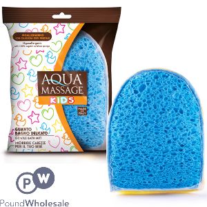 AQUA KIDS HYPOALLERGENIC GENTLE MASSAGE BATH MITT