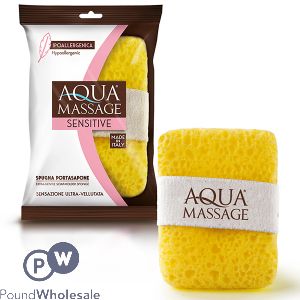 Aqua Foam Soap Holder Massage Sponge Mitt