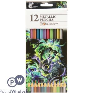 CHILTERN ARTS METALLIC PENCILS 12 PACK