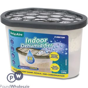 Dekton Dri Aire Natural Scent Indoor Dehumidifier 500ml