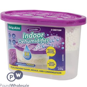 Dekton Dri Aire Lavender Scent Indoor Dehumidifier 500ml