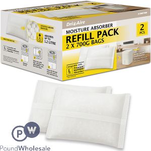 Dekton Dri Aire Large Moisture Absorber Refill Pack 2 X 700g