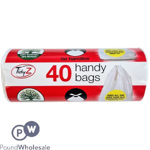 Tidyz Handy Bags 15L 40 Pack