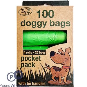 TIDYZ DOG POOP BAGS 100 PACK