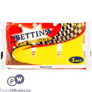 BETTINA CAR SPONGES 3 PACK