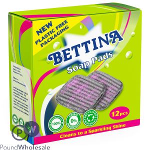 BETTINA SOAP SCOURING PADS 12PC