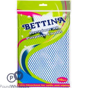 Bettina Premium All Purpose Cloths 10pc