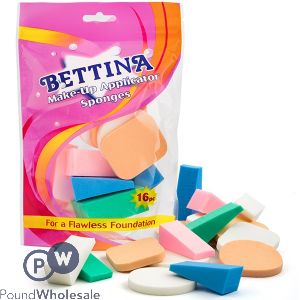 Bettina Make-up Applicator Assorted Sponges 16pc