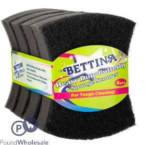 Bettina Heavy Duty Sponge Scourer 4 Pack