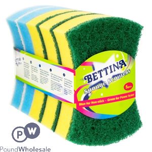 BETTINA BUTTERFLY SPONGE SCOURER SET 4 PACK