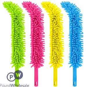 CHENILLE FLEXIBLE DUSTERS 2 CLEANING FACES 4 ASSORTED COLOURS