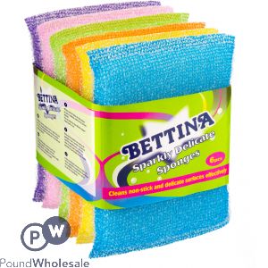 Bettina Sparkly Delicate Sponges Assorted 6pc