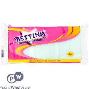 Bettina Super Soft Baby Sponge 3 Pack