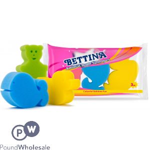 Bettina Multipack Fun Animal Sponges 3 Pack