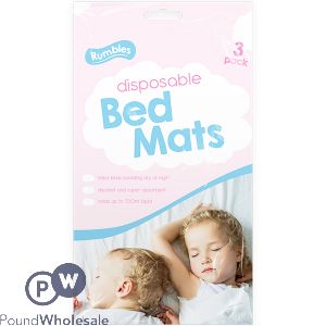 RUMBLES DISPOSABLE BED MATS 3 PACK