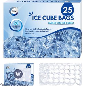 Did 28-cavity Ice Cube Bags 25 Pack