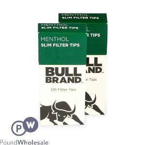 BULL BRAND MENTHOL SLIM POP-OUT 5.3MM FILTER TIPS 2 PACK