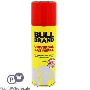 BULL BRAND UNIVERSAL GAS REFILL 200ML