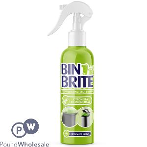 BIN BRITE CITRONELLA &amp; LEMONGRASS BIN ODOUR NEUTRALISER SPRAY 400ML