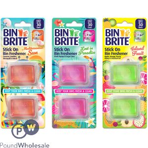 Bin Brite Stick On Bin Freshener 2 Pack Assorted