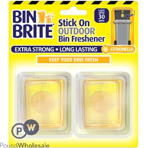 Bin Brite Citronella Stick-on Outdoor Bin Freshener 2 Pack