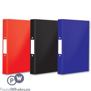 A4 Ringbinder Folder 3 Assorted Colours